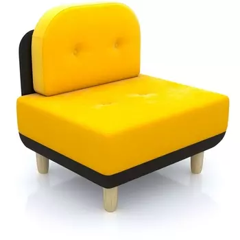 Кресло Arsko Торли желтый велюр