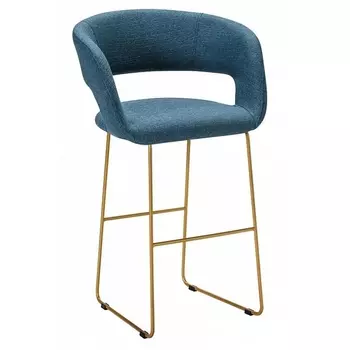 Кресло Бар. Hugs синий/Линк золото R-Home арт.410231122h_blueart_золото_БАР