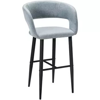 Кресло Бар.Hugs св.сер/черный R-Home арт.410231113h_Light grey_черн_БАР