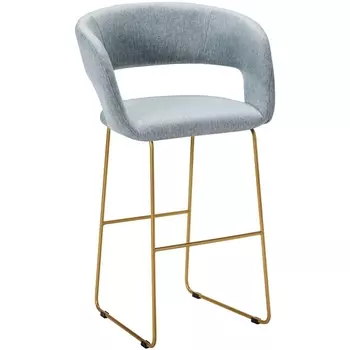 Кресло Бар. Hugs св.сер/Линк золото R-Home арт.410231112h_Light grey_золото_БАР