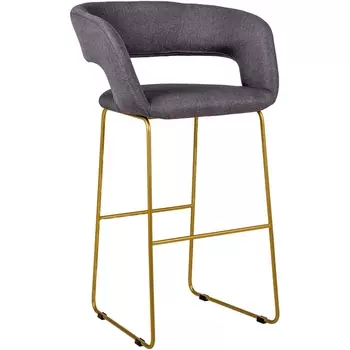 Кресло бар. Hugs Тм.Сер/Link Золото R-Home арт.41023110032h_ТмСер_БАР