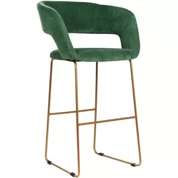 Кресло Бар. Hugs зеленый/Линк золото R-Home арт.410231101h_green_золото_БАР