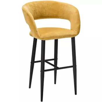 Кресло Бар.Hugs желтый/черный R-Home арт.410231133h_sun_черн_БАР