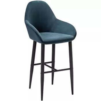 Кресло Бар.Kent Diag blue/черный R-Home арт.410219152h_Diagblue_черн_БАР