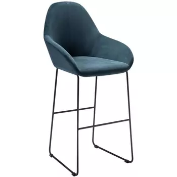 Кресло Бар. Kent Diag blue/Линк R-Home арт.410219150h_Diagblue_черн_БАР