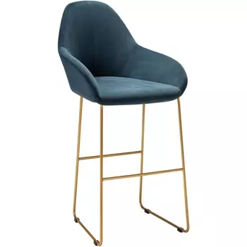 Кресло Бар. Kent Diag blue/Линк золото R-Home арт.410219151h_Diagblue_золото_БАР