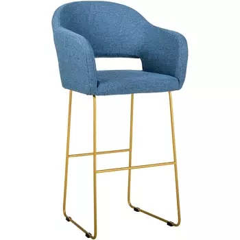 Кресло бар Oscar БлюАрт/ЛинкЗолот R-Home арт.4101188h_БлюАртЗолот_БАР