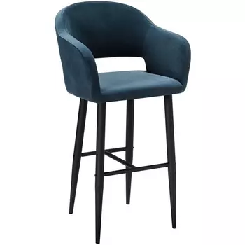 Кресло Бар.Oscar Diag blue/черный R-Home арт.410218162h_Diag blue_черн_БАР