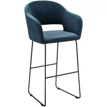 Кресло Бар. Oscar Diag blue/Линк R-Home арт.410218160h_Diag blue_черн_БАР