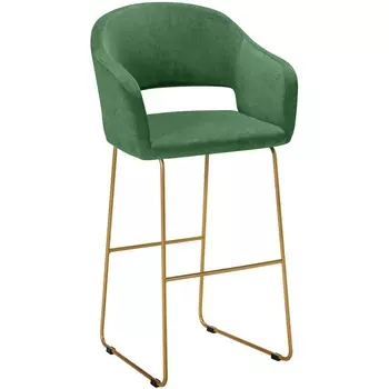 Кресло Бар. Oscar зеленый/Линк золото R-Home арт.410218101h_green_золото_БАР