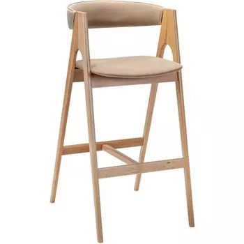 Кресло барное Kaede Beige/натур R-Home арт.400217210h_diagbeige_natur