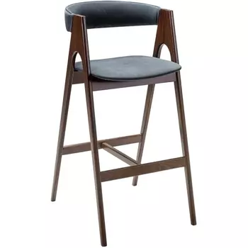 Кресло барное Kaede Grey/Темный орех R-Home арт.400217221h_diaggreye_nut