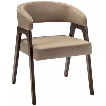 Кресло Baxter Beige/Темный орех R-Home арт.400016120h_diagbeige_nut