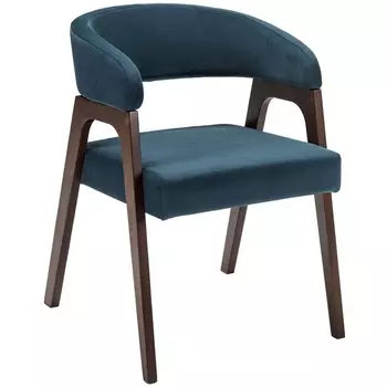 Кресло Baxter Blue/Темный орех R-Home арт.400016122h_diagbluee_nut