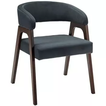 Кресло Baxter Grey/Темный орех R-Home арт.400016121h_diaggrey_nut