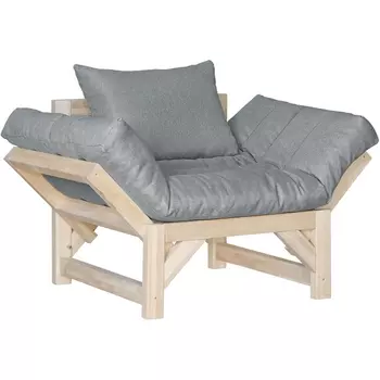 Кресло Бинго ткань браво grey, каркас лак Mebelik арт.009196