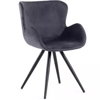 Кресло BOEING ( mod. 9120) / 1 шт. в упаковке Tetchair (Металл,Вельвет/Серый,Черный) арт.19041