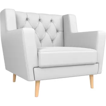 Кресло Брайтон Люкс (экокожа белая) Лига Диванов 108909