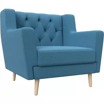 Кресло Брайтон Люкс (Голубой/Рогожка) Лига Диванов арт.125631