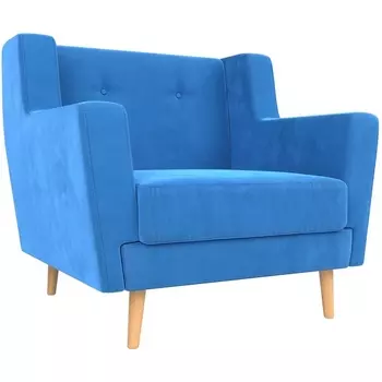 Кресло Брайтон (велюр голубой) Лига Диванов 108866