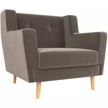 Кресло Брайтон (велюр коричневый) Лига Диванов 108868