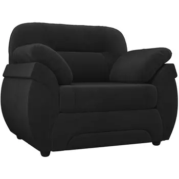 Кресло Бруклин (велюр черный) Лига Диванов 31538