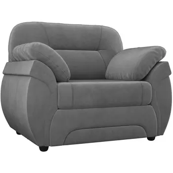 Кресло Бруклин (велюр серый) Лига Диванов 105745