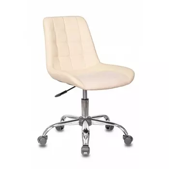 Кресло CH-350SL светло-бежевый текстиль/эко.кожа крестовина металл хром Бюрократ 350 CH-350SL/IVORY