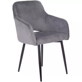 Кресло Бюрократ CH-380F серая жемчужина Italia 26 на ножках металл черный