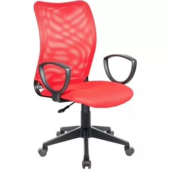 Кресло Бюрократ CH-599AXSN красный TW-35N сиденье красный TW-97N сетка/ткань крестовина пластик