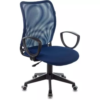 Кресло Бюрократ CH-599AXSN темно-синий TW-05N сиденье темно-синий TW-10N крестовина пластик