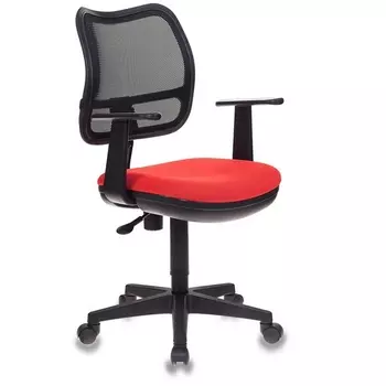 Кресло Ch-797AXSN черный сиденье красный 26-22 сетка/ткань крестовина пластик Бюрократ 797 CH-797AXSN/26-22