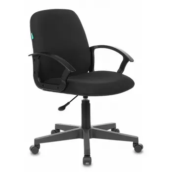 Кресло CH-808-LOW черный 3С11 низк.спин. крестовина пластик Бюрократ 808 CH-808-LOW/#B