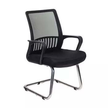 Кресло Бюрократ MC-209 черный TW-01 TW-11 сетка/ткань полозья металл хром