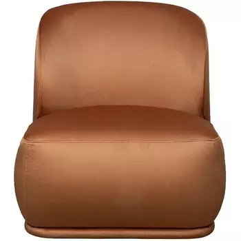 Кресло Capri Basic, велюр терракотовый Colt006-TER 80*90*82см Garda Decor арт.CAPRI BASIC-Colt006-TER