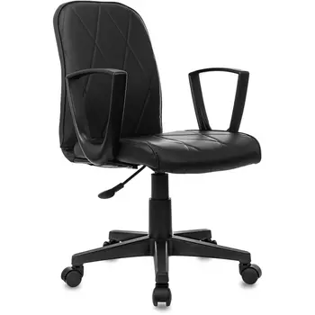 Кресло Бюрократ CH-327 черный эко.кожа крестов. пластик черный