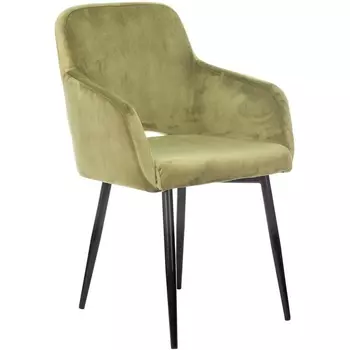 Кресло Бюрократ CH-380F фисташковый Italia 12 на ножках металл черный