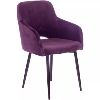 Кресло Бюрократ CH-380F сливовый Italia 23 на ножках металл черный