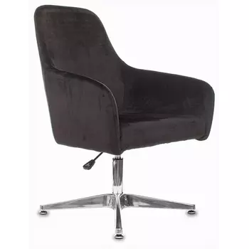 Кресло CH-390 черный Italia Black на ножках алюминий (Бюрократ)