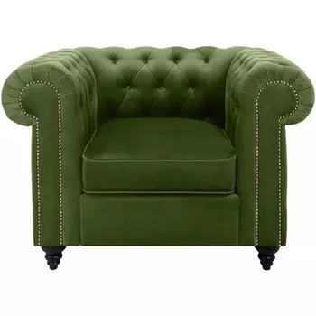 Кресло Chester Classic ОГОГО (арт.333696), (Ткань/Зеленый) ОГОГО Обстановочка!