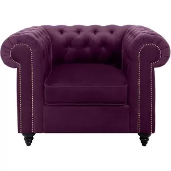 Кресло Chester Classic ОГОГО (арт.334308), (Ткань/Сиреневый) ОГОГО Обстановочка!