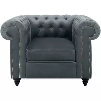 Кресло Chester Classic ОГОГО (арт.344181), (Ткань/Серый) ОГОГО Обстановочка!