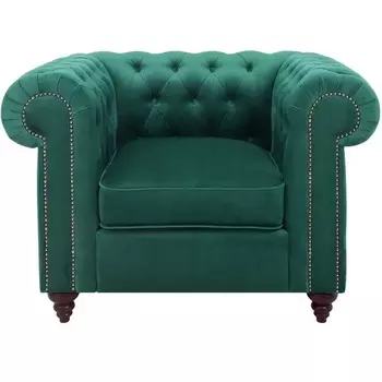 Кресло Chester Classic ОГОГО (арт.665406), (Ткань/Темно-зеленый) ОГОГО Обстановочка!