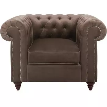 Кресло Chester Classic ОГОГО (арт.665409), (Ткань/Шоколадный) ОГОГО Обстановочка!