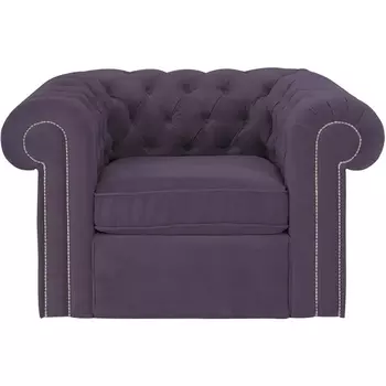 Кресло Chesterfield ОГОГО (арт.329825), (Ткань/Фиолетовый) ОГОГО Обстановочка!