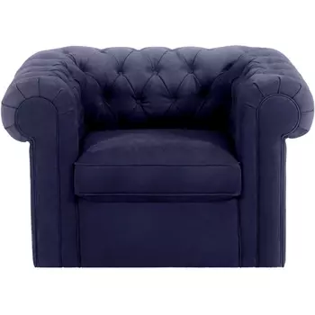 Кресло Chesterfield ОГОГО (арт.339867), (Ткань/Синий) ОГОГО Обстановочка!