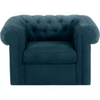 Кресло Chesterfield ОГОГО (арт.339868), (Ткань/Синий) ОГОГО Обстановочка!