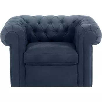 Кресло Chesterfield ОГОГО (арт.339869), (Ткань/Синий) ОГОГО Обстановочка!