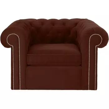 Кресло Chesterfield ОГОГО (арт.467064), (Ткань/Коричневый) ОГОГО Обстановочка!