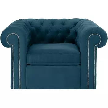 Кресло Chesterfield ОГОГО (арт.467067), (Ткань/Бирюзовый) ОГОГО Обстановочка!